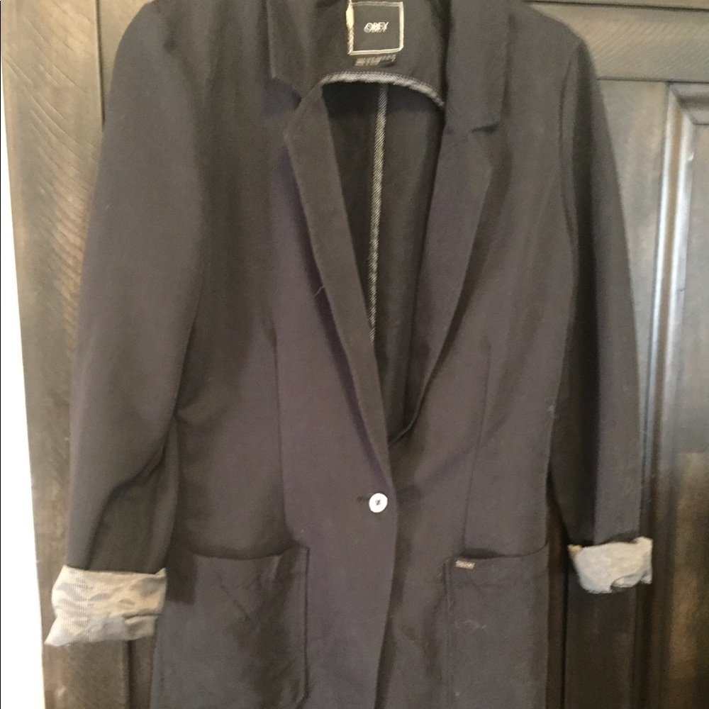 Cute obey jacket / blk / size SM